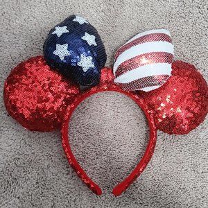 American Flag Patriot Mickey Minnie Ears!